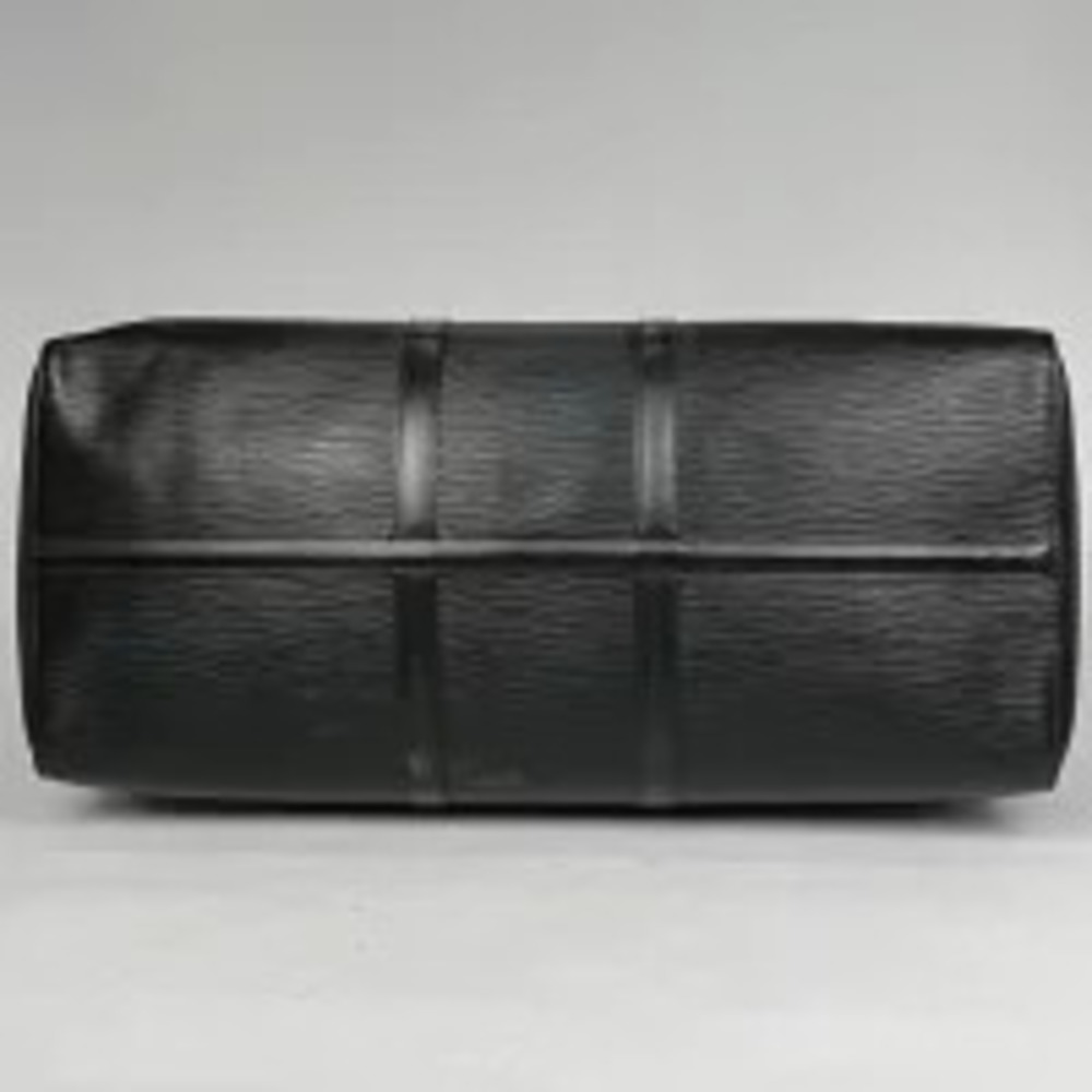 Louis Vuitton Boston Handbag Epi Keepall Black Noir Leather Bag Travel Black